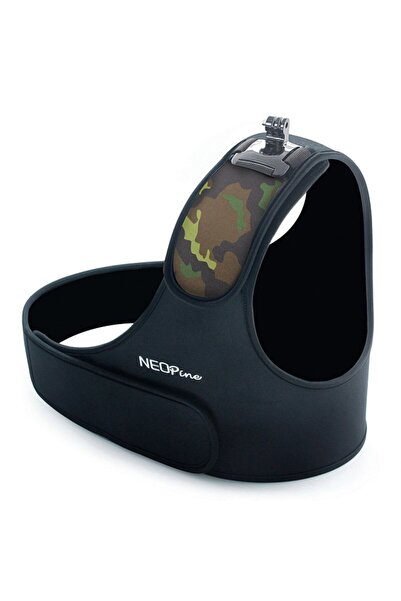 neopine Chest Strap SCM-1 for GoPro, Camouflage | Water Resistant, 125 x 50 c...