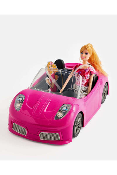 REDTAG Girls Pink Doll Car Toy Set