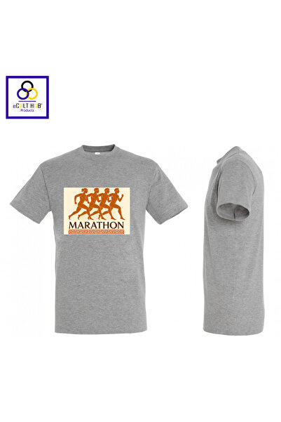eCult Hub eC T-shirt Marathon 2 - Γκρι
