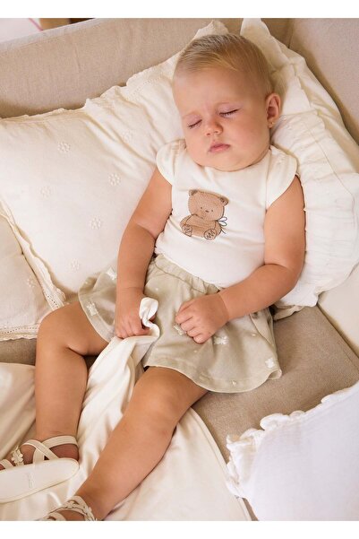 MAYORAL Newborn Baby Girl Set Beige