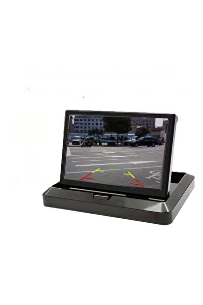 Alayjah HD Car Rearview Camera Monitor with camera - 10.92 cm Large Foldable ...