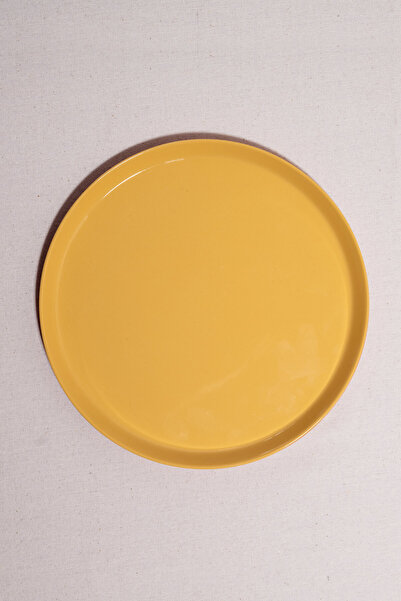 Paşabahçe Faroe Ceramic Dinner Plate Yellow, Dinner Plate, 1 Piece