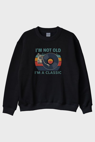 NUUGG I'M a Classic Black Crew Neck Sweatshirt