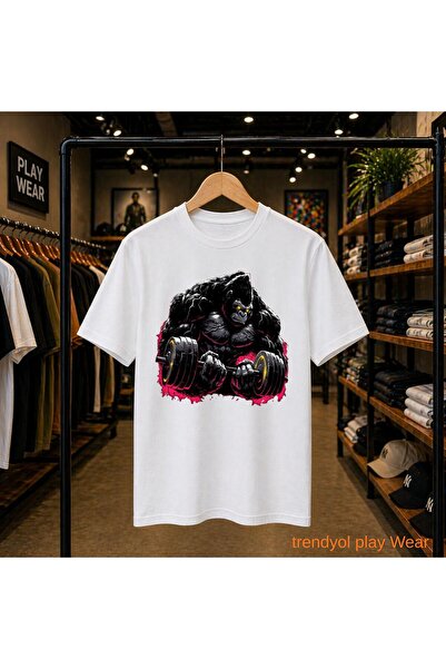 playwear Orangutan Gym majica sa printom, 100% pamuk, oversize, široka, regul...