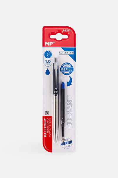 Main Paper Metal Ballpoint And Refill 1,0 mm, Blue