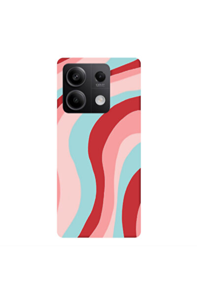 Other Xiaomi Redmi Note 13 5G Colored lines Red Colored Silicone TPU Θήκη