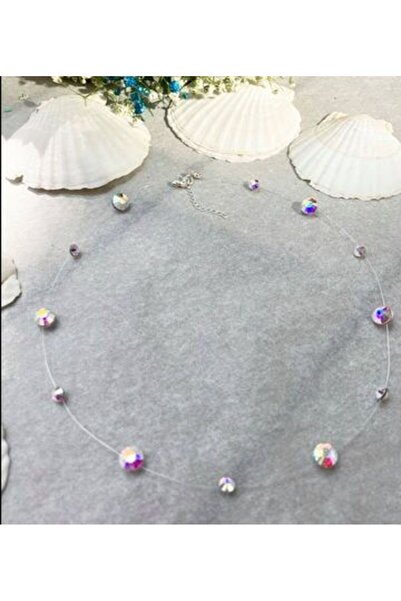 Handmade Ασημένιο Κολιέ Μείγμα 925 με Στρας, Μεσαίου και Μεγάλου Μεγέθους