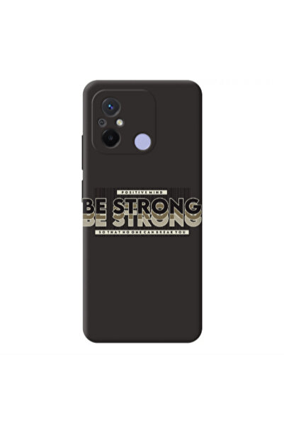 Other Xiaomi Redmi 12C Positivemind Black Colored Silicone TPU Θήκη