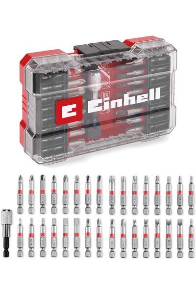 Einhell M-CASE 33 Parça Uç Seti (S2 çelikten yapılmış 50 mm uçlara sahip akül...
