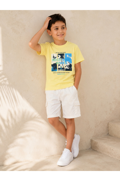 Victor and Jane By Styli Boys Round Neck Printed T-Shirt