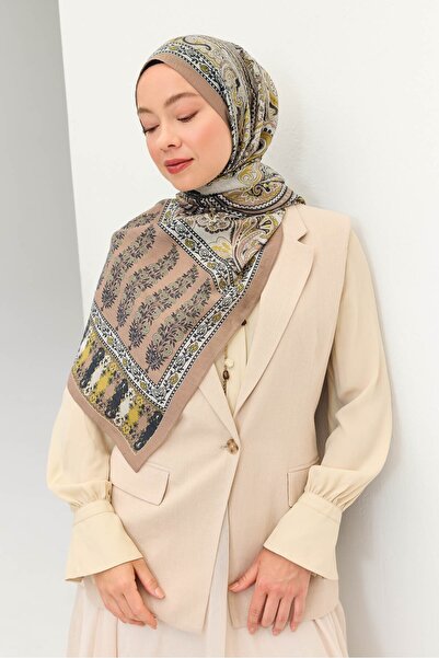 Silk Home شال تينسل مونار بوهيمي بلون الموكا