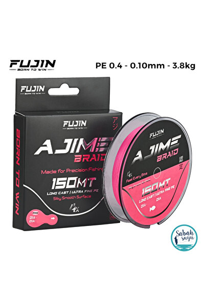 Fujin Ajime Braid 4X İp Misina PE 0.4 0.10mm 3.8kg 150mt Pink