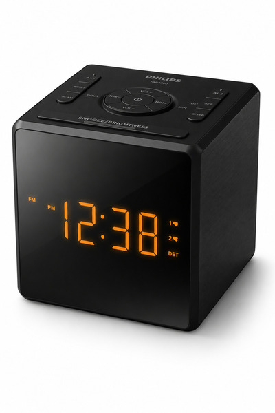 Philips TAR4500/10 FM Saatli Radyo Çift Alarm Büyük LED Ekran USB-C Telefon Ş...