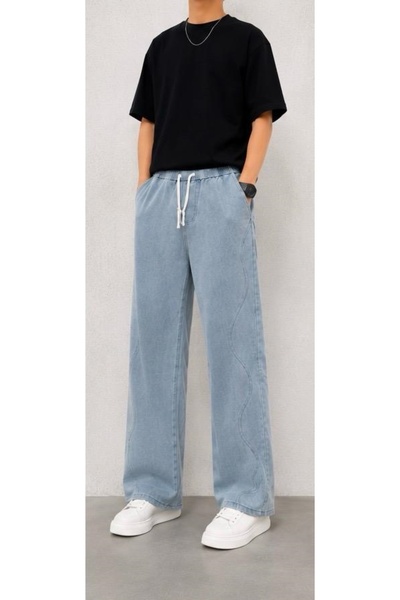 Generic Oversize Casual Jeans with a Baggy Fit, Premium Quality, 70% Cotton, ...