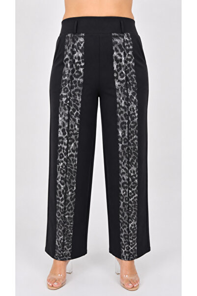 ZANESSİ FASHION Plus Size Knitted Lycra Women's Trousers