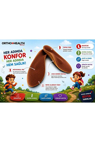 handanca orthohealthmedical Ortopedik Ark Destekli Tabanlık Içe Basma Önleyic...