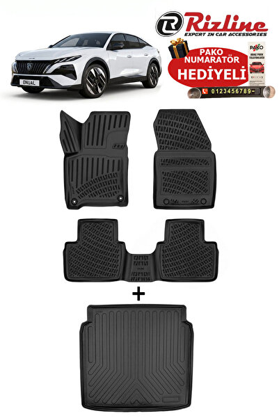 Rizline Peugeot 408 HYBRİD 2023-2026 Havuzlu Havuzlu Paspas ve Bagaja Havuzu ...