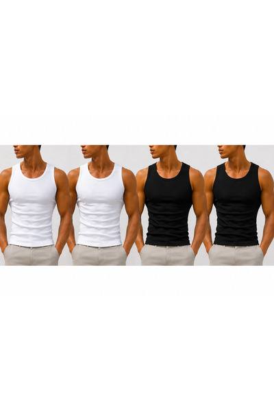 Livik Tricou din lycra slimfit pentru bărbați, cu guler halter, din țesătură ...