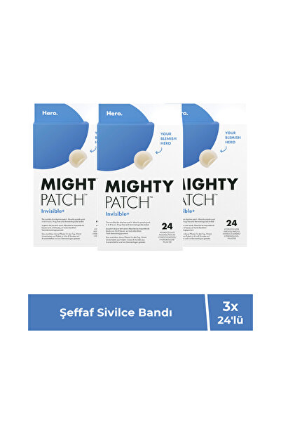 Hero Mighty Patch Invisible Şeffaf Akne Bandı 24 Adet 3'lü