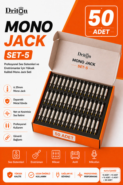 DRİTON Mono Jack Set 50 Pieces Set-5