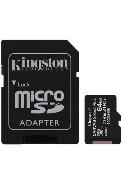 Kingston Card Memorie microSDXC Canvas Select Plus Android A1, 64Gb, Clasa 10...