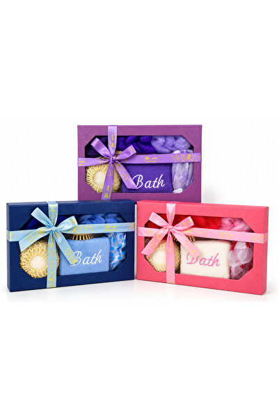 OEM Set cadou Spa pentru baie, 5 Piese, cu perie de păr, burete pentru spate ...