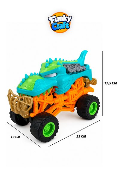 FunkyCraft Big Size Monster Car Toy Giant Wheeled Off Road All-Terrain Vehicle Children's Toy