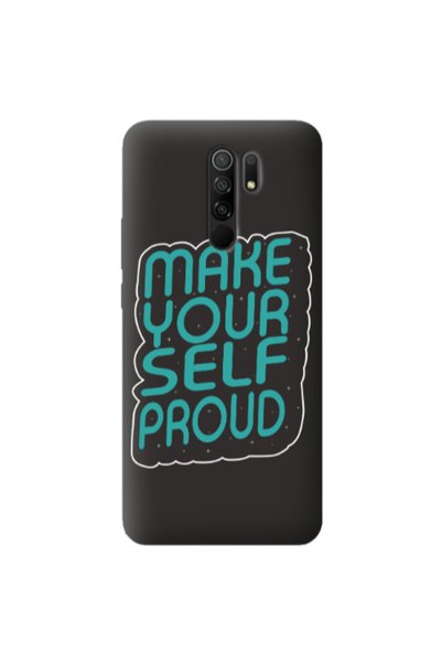 Other Xiaomi Redmi 9 Make Your Self Proud Black Colored Silicone TPU Θήκη