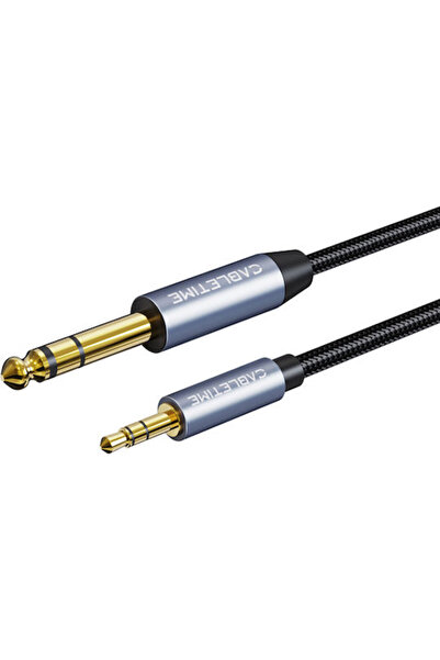 Cabletime Καλώδιο CT-AV321-H11G αρσενικό 6.3mm - αρσενικό 3.5mm 2μ (CT-AV321-...