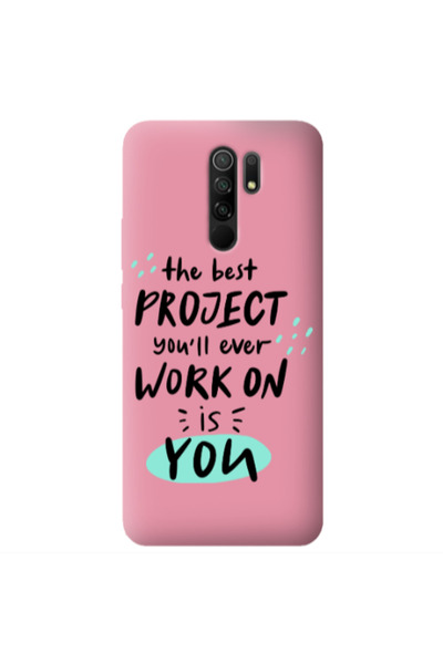 Other Xiaomi Redmi 9 The Best Project Pink Colored Silicone TPU Θήκη