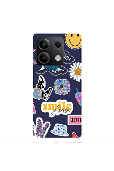 Other Xiaomi Redmi Note 13Pro 5G Smile Moon Dark blue Colored Silicone TPU Θήκη