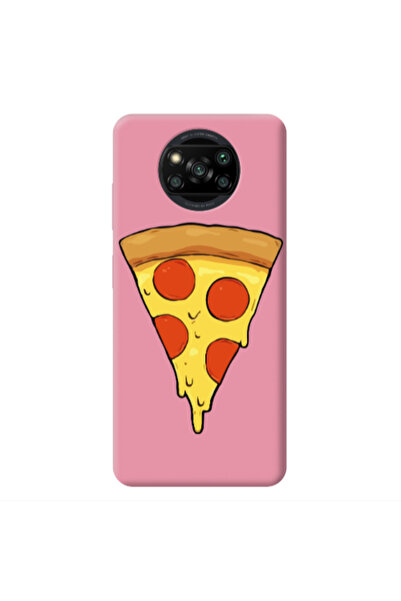 Other Xiaomi Poco X3 /X3 Pro Pizza Slice Pink Colored Silicone TPU Θήκη