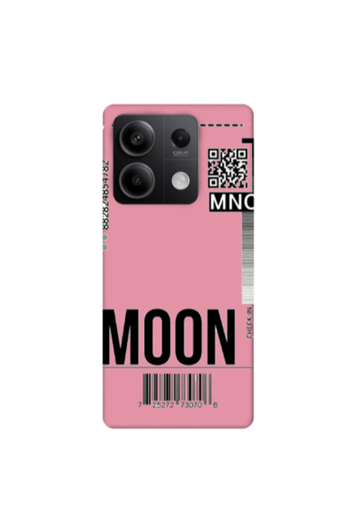 Other Xiaomi Redmi Note 13 5G A ticket to the moon Pink Colored Silicone TPU ...