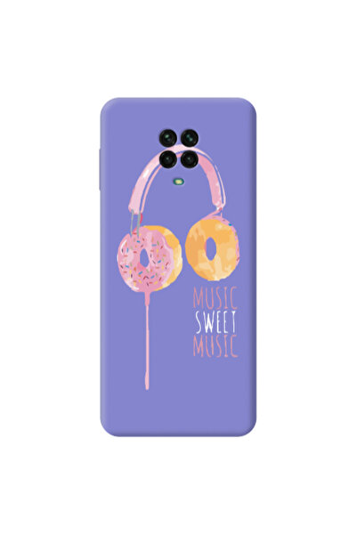 Other Xiaomi Redmi Note 9 Pro Donut earphone Purple Colored Silicone TPU Θήκη
