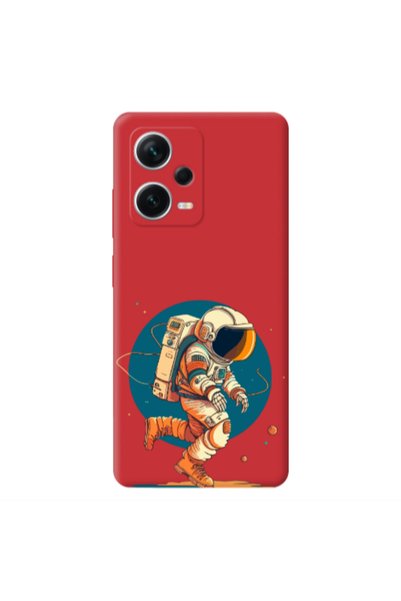 Other Xiaomi Poco X5 Run Space Red Colored Silicone TPU Θήκη