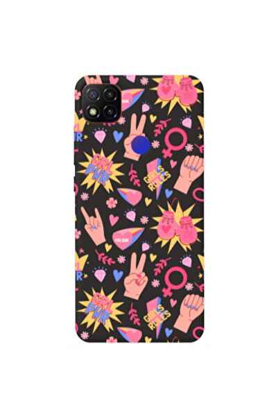 Other Xiaomi Redmi 9c Grl Pwr 2 Black Colored Silicone TPU Θήκη