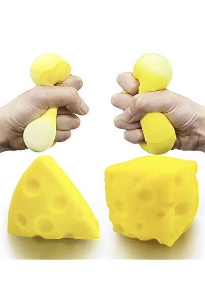 Toybox (2PCS) Stress Balls for Kids and Adults Sensory Stress Toys Cheese Str...