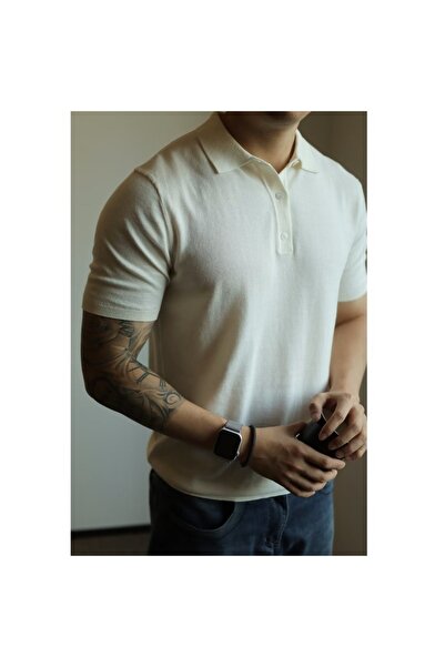 Enter Polo Ανδρικό Μονόχρωμο – Καθημερινό Business Στυλ — White, 2XL