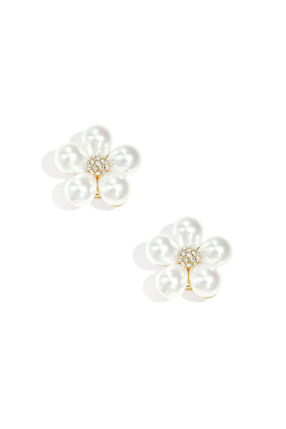 Aleda Accesorii decorative pentru nasturi cu floare din perle albe