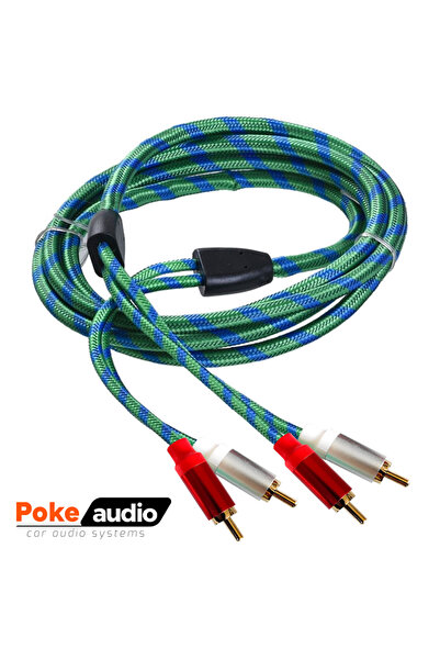poke audio Anfi Kablosu 2rca 2rca 5mt 1.Kalite Poke PK-6787
