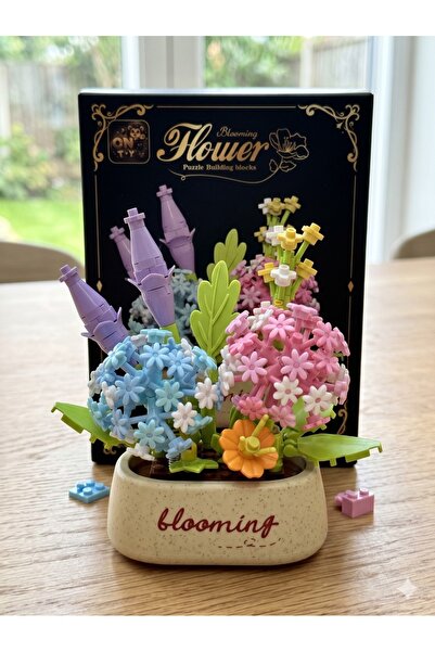 Arvela Premium Blooming Çiçek Yapım Blokları - DIY Renkli Ortanca Buketi Deko...