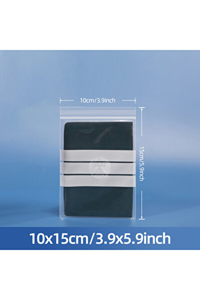 Choice5 10x15cm Writable Self-Sealing Bags 100pcs, Transparent Storage Bags f...