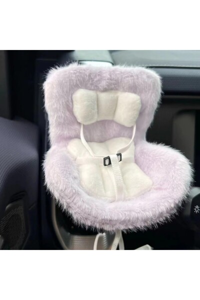Choice4 Purple Car Doll Safety Seat for 17cm Cartoon Chair Model Car Seat Out...