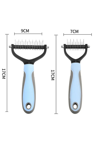 Choice3 Small Blue (1PC) Pet Grooming Comb - Choose 11 or 17 Teeth - Detangli...