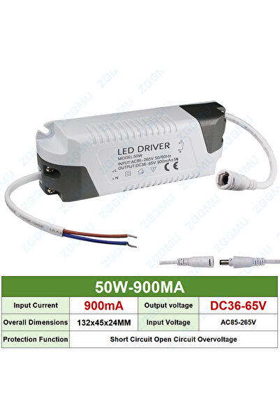 Choice7 1PCS DC head 50W 900MA LED Driver 8-12W 12-18W 18-24W 25-36W 50W Cons...