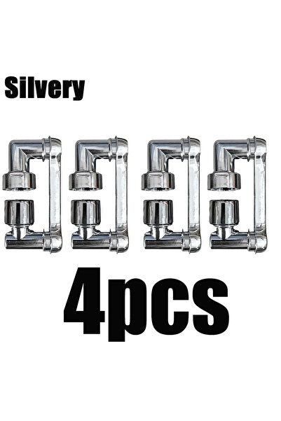 Choice 4Pcs Silvery Universal 1080° Rotation Faucet Extender Sprayer Head Kit...