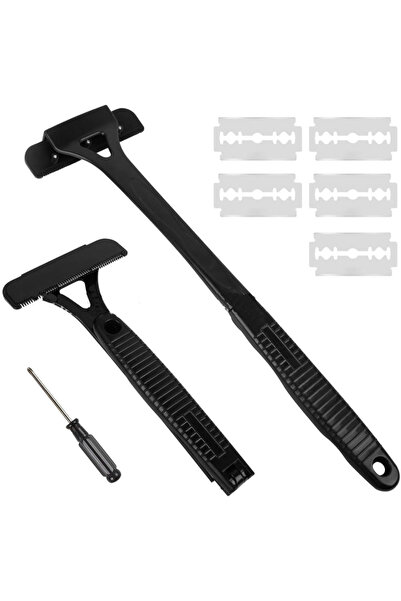 Choice black5 Men's Back Shaver Hair Body Shaver, Safety Long Handle, Foldabl...