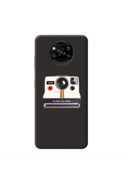 Other Xiaomi Poco X3 /X3 Pro Polaroid land camera Black Colored Silicone TPU ...