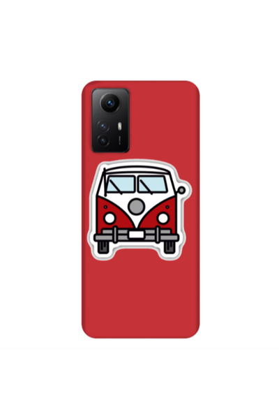 Other Xiaomi Redmi Note 12s Minibus Red Colored Silicone TPU Θήκη