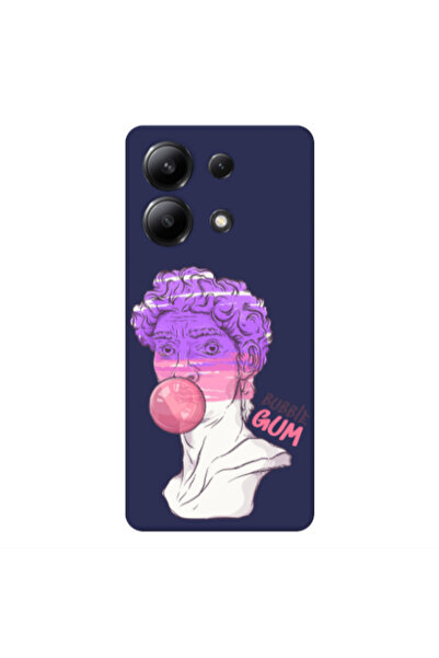 Other Xiaomi Redmi Note 13 4G Pin Bubble Dark blue Colored Silicone TPU Θήκη